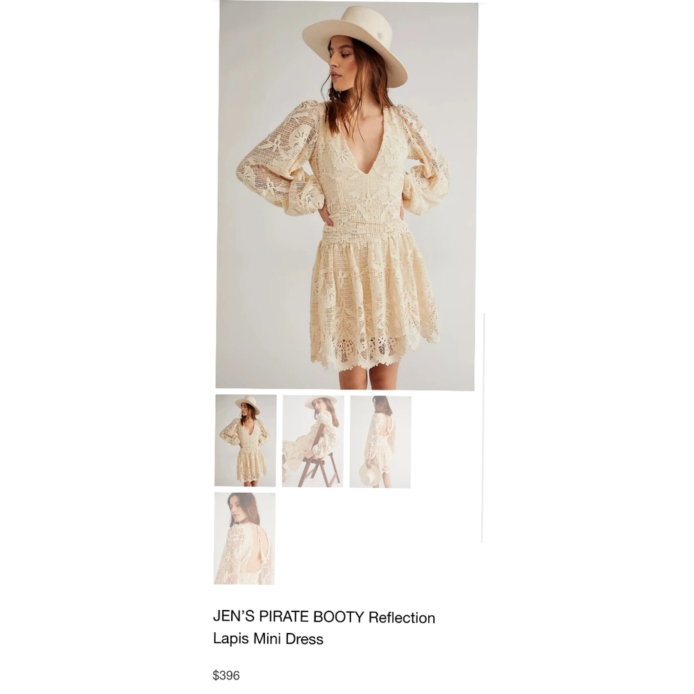 Free people JEN’S PIRATE BOOTY Reflection Lapis Mini Dress $396 - Picture 5 of 8